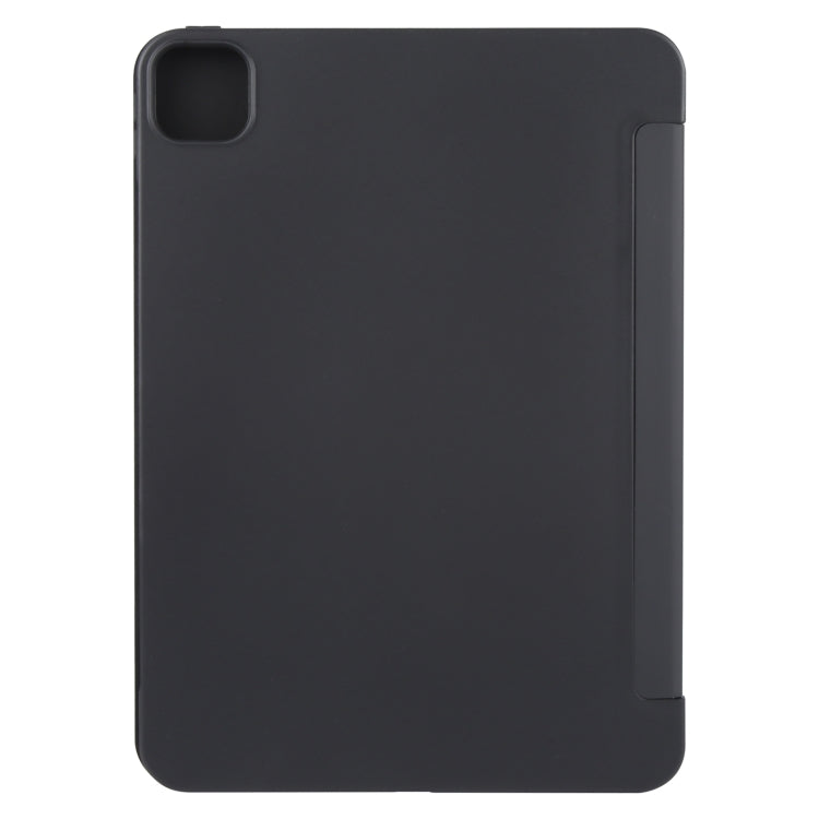 For iPad Air 13 2025 / 2024 GEBEI 3-folding Holder Shockproof Flip Leather Tablet Case(Black) - iPad Air 13 2025 / 2024 Cases by GEBEI | Online Shopping South Africa | PMC TechLife | Buy Now Pay Later Mobicred