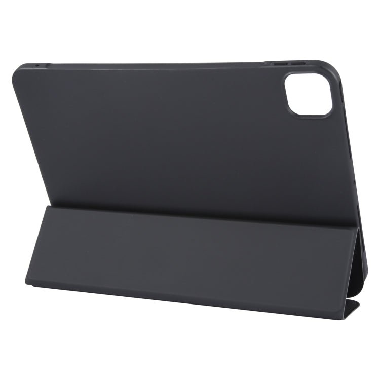 For iPad Air 13 2025 / 2024 GEBEI 3-folding Holder Shockproof Flip Leather Tablet Case(Black) - iPad Air 13 2025 / 2024 Cases by GEBEI | Online Shopping South Africa | PMC TechLife | Buy Now Pay Later Mobicred