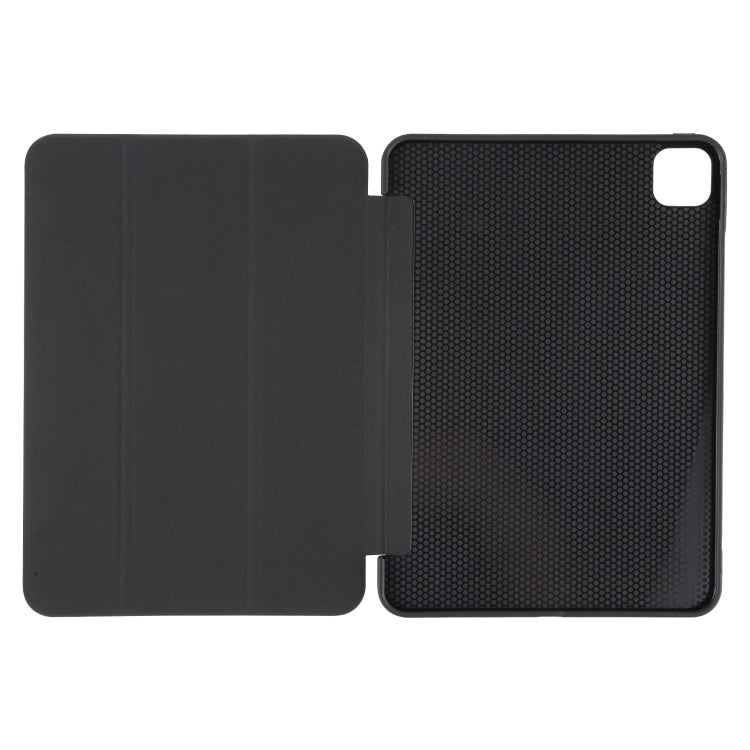 For iPad Air 13 2025 / 2024 GEBEI 3-folding Holder Shockproof Flip Leather Tablet Case(Black) - iPad Air 13 2025 / 2024 Cases by GEBEI | Online Shopping South Africa | PMC TechLife | Buy Now Pay Later Mobicred