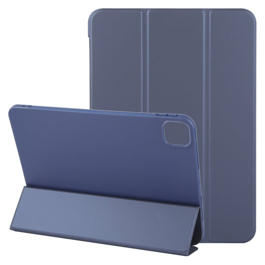 For iPad Air 13 2025 / 2024 GEBEI 3-folding Holder Shockproof Flip Leather Tablet Case(Dark Blue) - iPad Air 13 2025 / 2024 Cases by GEBEI | Online Shopping South Africa | PMC Jewellery | Buy Now Pay Later Mobicred