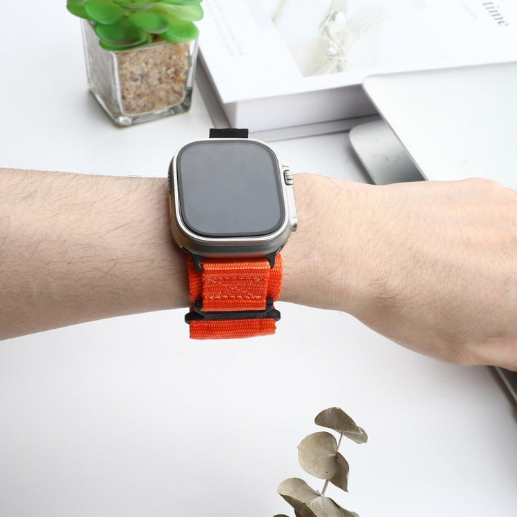 Nylon Two Section Watch Band For Apple Watch Ultra 2 49mm(Orange) - free shipping - PMC Jewellery - Order now!