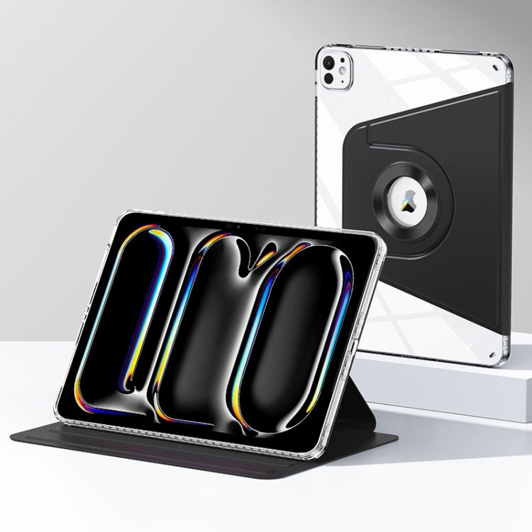 For iPad Pro 13 2024 Magnetic Split Leather Smart Tablet Case(Black) - iPad Pro 13 2024 Cases by PMC TechLife | Online Shopping South Africa | PMC TechLife | Buy Now Pay Later Mobicred