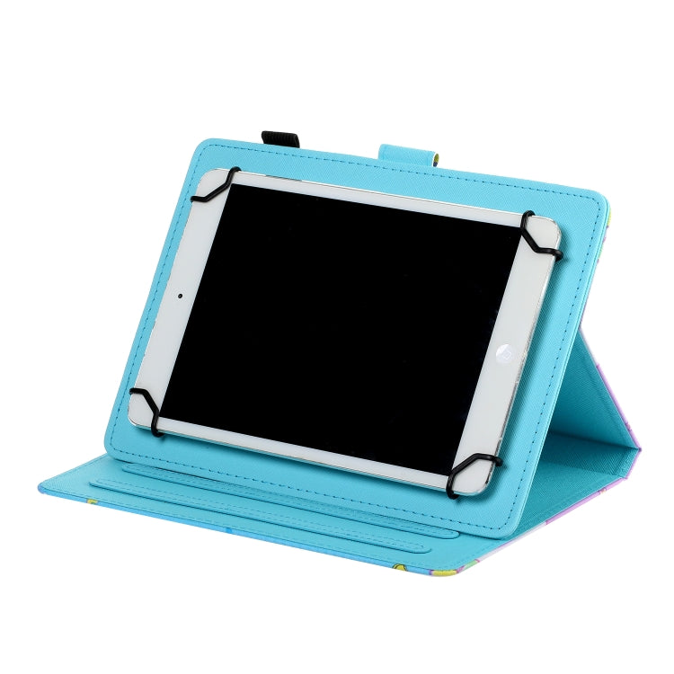 For 10 inch Universal Tablet PC Flower Pattern Horizontal Flip Leather Case with Card Slots & Holder(Small Daisies) - 10 - 11 inch by PMC TechLife | Online Shopping South Africa | PMC TechLife | Buy Now Pay Later Mobicred
