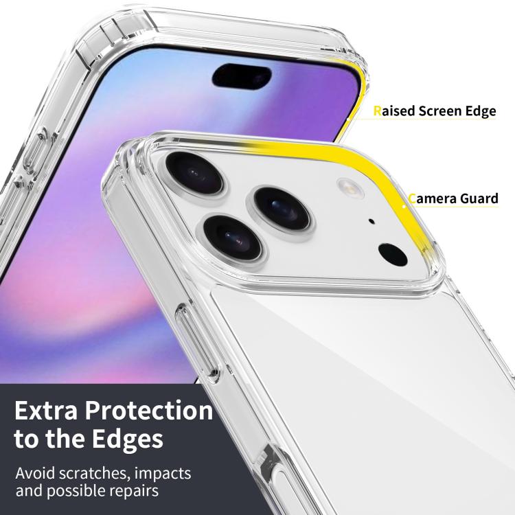 For iPhone 17 Pro Scratchproof Acrylic TPU Phone Case(Transparent) - free shipping - PMc TechLife - Order now!
