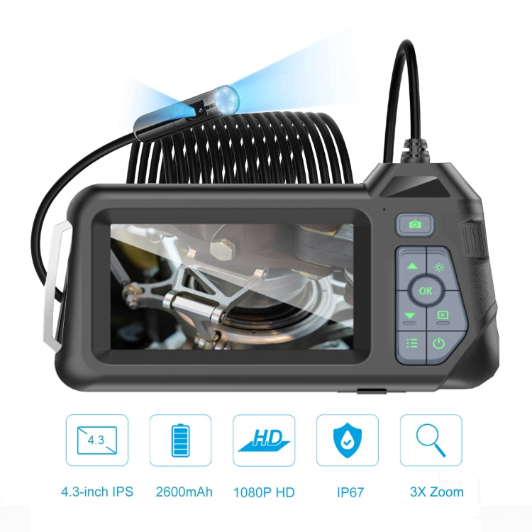M60 4.3 inch Dual Camera with Screen Endoscope, Length:2m(8mm) -  by PMC TechLife | Online Shopping South Africa | PMC TechLife | Buy Now Pay Later Mobicred