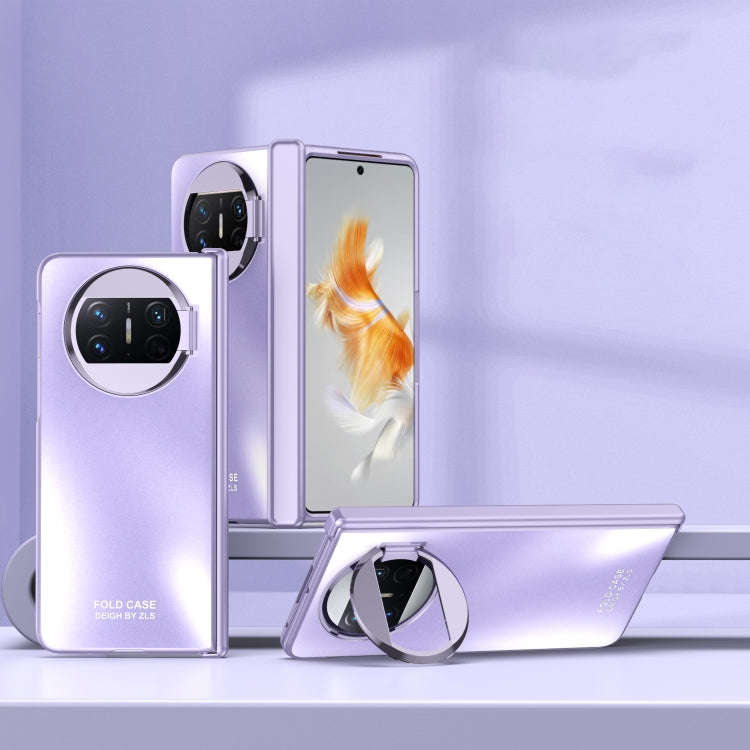 For Huawei Mate X3 Sub-plating Frame PC Phone Case(Purple) - Huawei Cases by PMC TechLife | Online Shopping South Africa | PMC TechLife | Buy Now Pay Later Mobicred