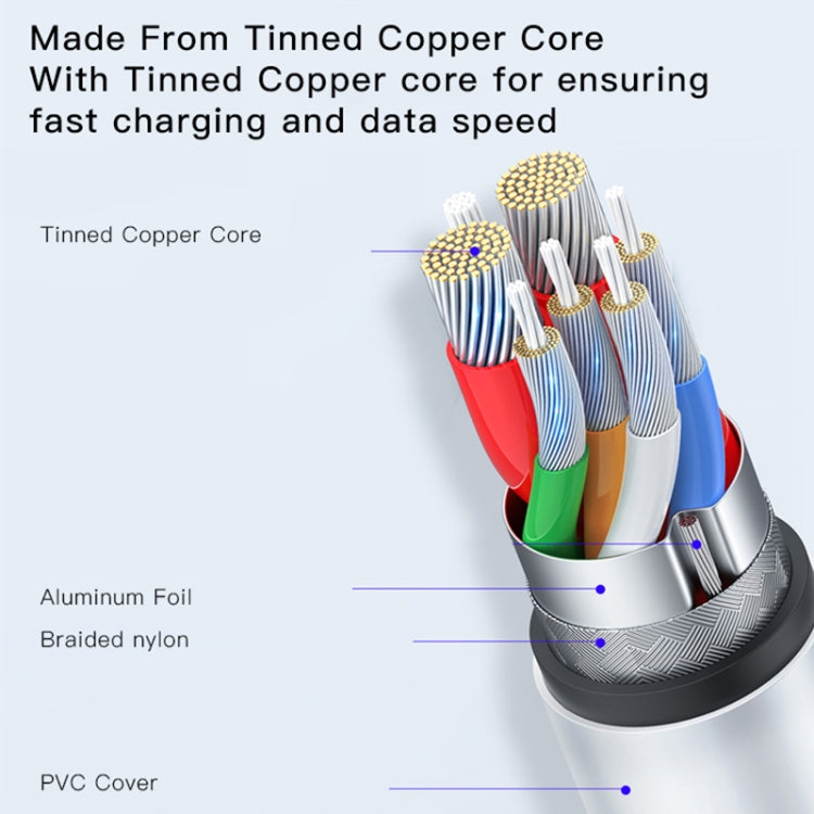 YESIDO CA105 1.2m 2.4A USB to 8 Pin Charging Data Cable with Hook(Black) - Normal Style Cable by Yesido | Online Shopping South Africa | PMC Jewellery | Buy Now Pay Later Mobicred