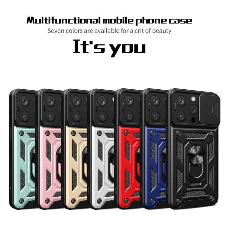 For iPhone 16 Pro Sliding Camera Cover Design TPU+PC Phone Case(Silver) - iPhone 16 Pro Cases by PMC TechLife | Online Shopping South Africa | PMC TechLife | Buy Now Pay Later Mobicred