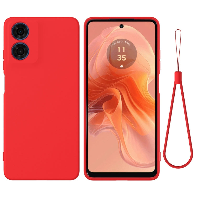 For Motorola Moto E14 Solid Color Liquid Silicone Dropproof Full Coverage Phone Case(Red) - free shipping - PMC TechLife - Order now!