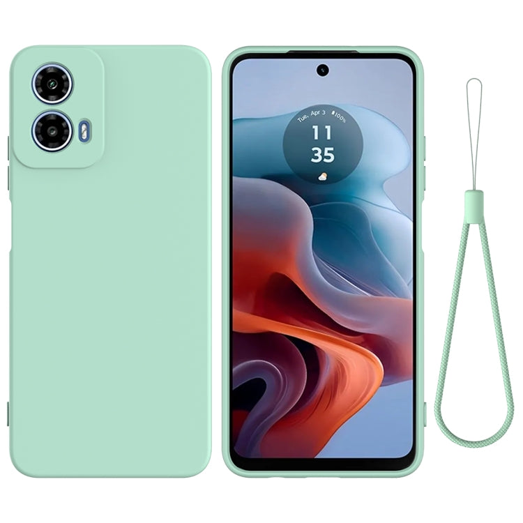 For Motorola Moto G45 Solid Color Liquid Silicone Dropproof Full Coverage Phone Case(Green) - free shipping - PMC TechLife - Order now!