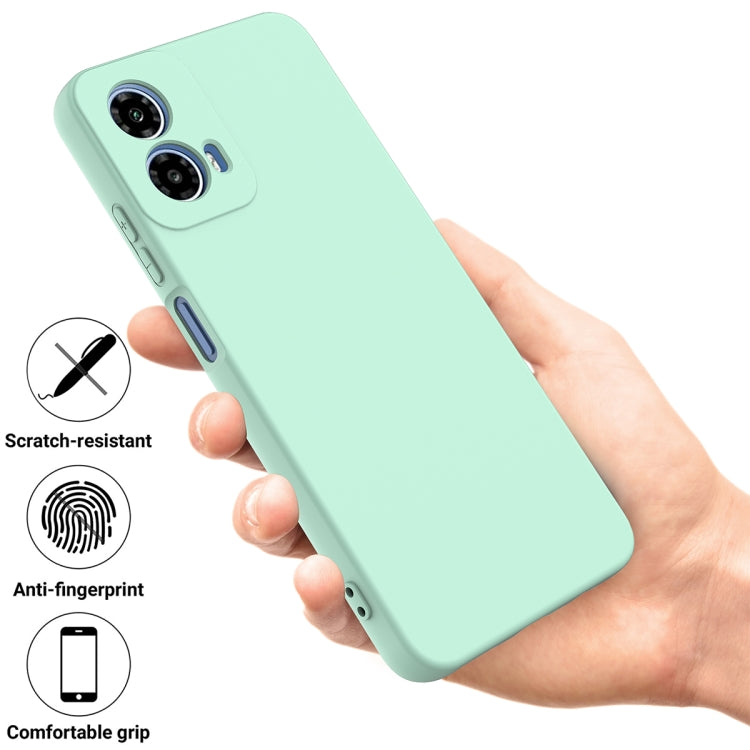 For Motorola Moto G45 Solid Color Liquid Silicone Dropproof Full Coverage Phone Case(Green) - free shipping - PMC TechLife - Order now!