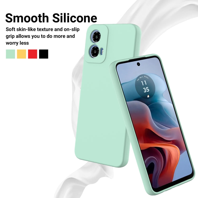 For Motorola Moto G45 Solid Color Liquid Silicone Dropproof Full Coverage Phone Case(Green) - free shipping - PMC TechLife - Order now!