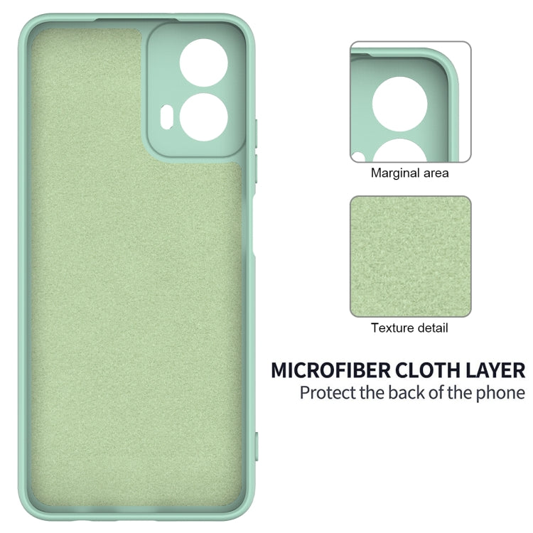 For Motorola Moto G45 Solid Color Liquid Silicone Dropproof Full Coverage Phone Case(Green) - free shipping - PMC TechLife - Order now!