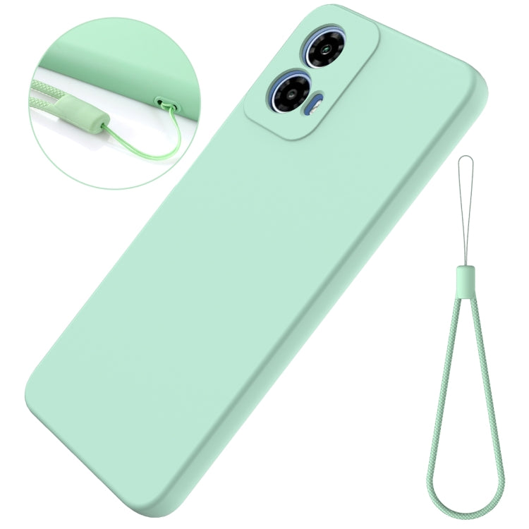 For Motorola Moto G45 Solid Color Liquid Silicone Dropproof Full Coverage Phone Case(Green) - free shipping - PMC TechLife - Order now!