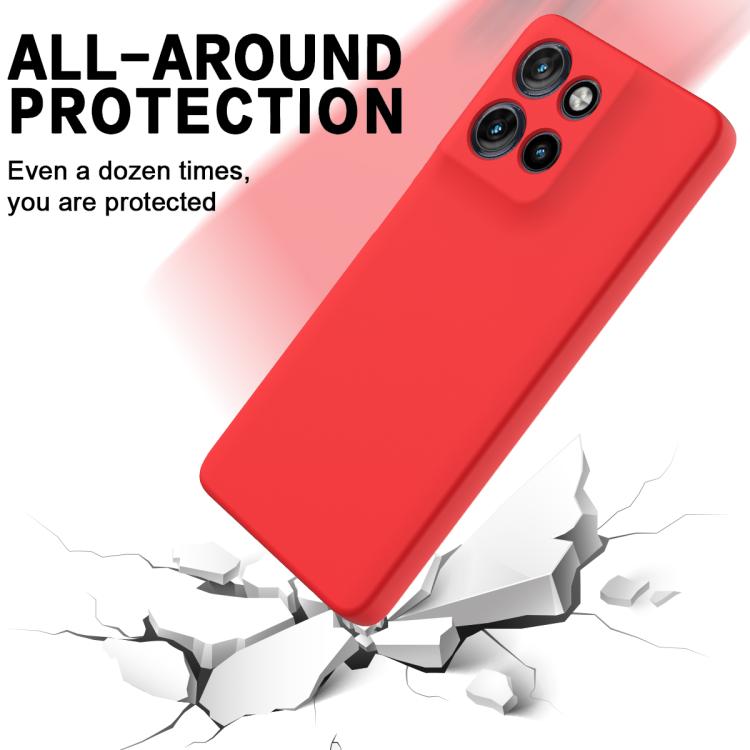 For Motorola Moto G Power 2025 Solid Color Liquid Silicone Dropproof Full Coverage Phone Case(Red) - free shipping - PMC TechLife - Order now!