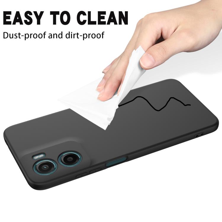 For Motorola Moto G05 / E15 Solid Color Liquid Silicone Dropproof Full Coverage Phone Case(Black) - free shipping - PMC TechLife - Order now!