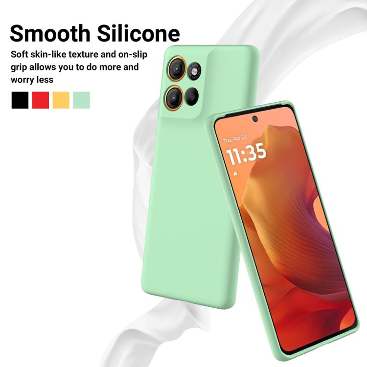 For Motorola Moto G15 Solid Color Liquid Silicone Dropproof Full Coverage Phone Case(Green) - free shipping - PMC TechLife - Order now!