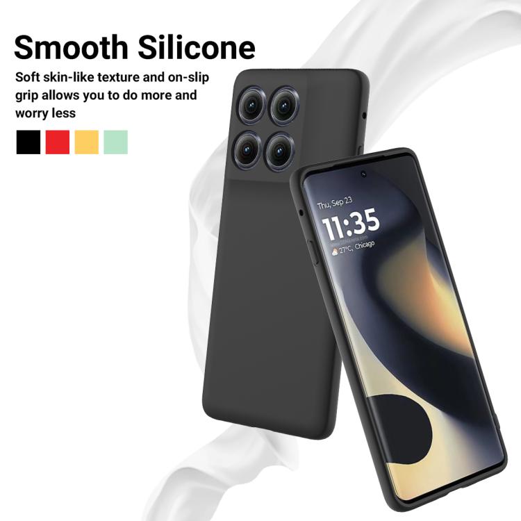 For Motorola Edge 5G 2025 Solid Color Liquid Silicone Dropproof Full Coverage Phone Case(Black) - free shipping - PMC TechLife - Order now!