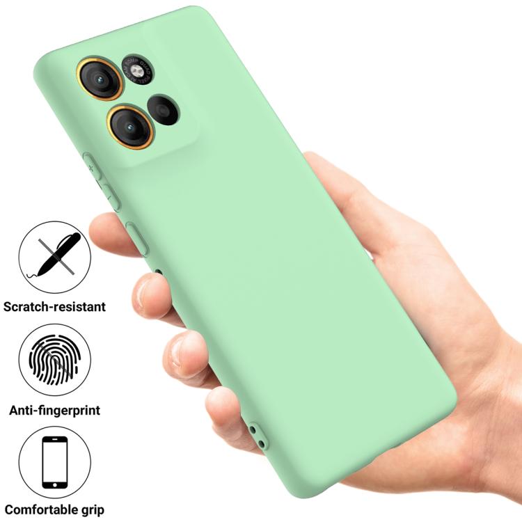 For Motorola Moto G86 5G Solid Color Liquid Silicone Dropproof Full Coverage Phone Case(Green) - free shipping - PMC TechLife - Order now!