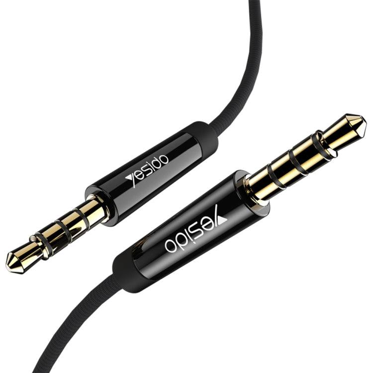 Yesido YAU15 3.5mm Male to 3.5mm Male Audio Cable, Length:2m(Black) - Video & Audio Cable by Yesido | Online Shopping South Africa | PMC Jewellery | Buy Now Pay Later Mobicred