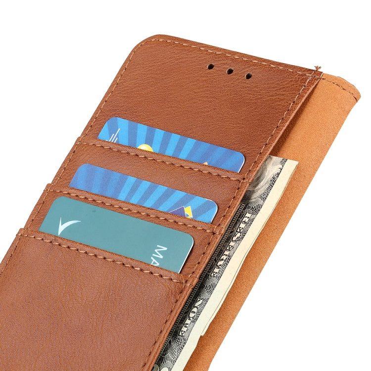 For Xiaomi 14 KHAZNEH Cowhide Texture Flip Leather Phone Case(Brown) - free shipping - PMC TechLife - Order now!