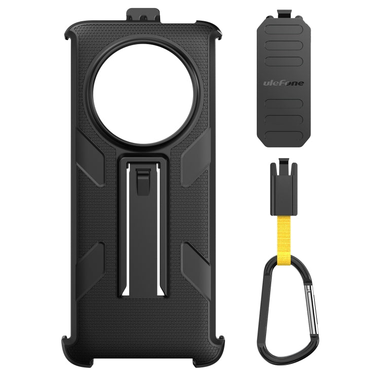 For Ulefone Armor 23 Ultra Ulefone Back Clip Phone Case with Carabiner(Black) - Ulefone Cases by Ulefone | Online Shopping South Africa | PMC Jewellery | Buy Now Pay Later Mobicred