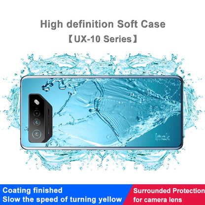 For Asus ROG Phone 7 IMAK UX-10 Series Transparent Shockproof TPU Phone Case(Transparent) - ASUS Cases by imak | Online Shopping South Africa | PMC Jewellery