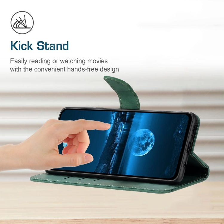 For iPhone 16 Plus Stitching Embossed Leather Phone Case(Green) - iPhone 16 Plus Cases by PMC TechLife | Online Shopping South Africa | PMC TechLife | Buy Now Pay Later Mobicred