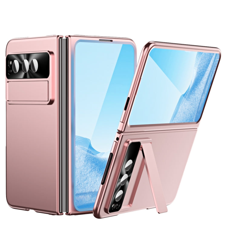 For Google Pixel Fold Integrated Electroplating PC Folding Phone Case(Pink) - Google Cases by PMC TechLife | Online Shopping South Africa | PMC TechLife | Buy Now Pay Later Mobicred