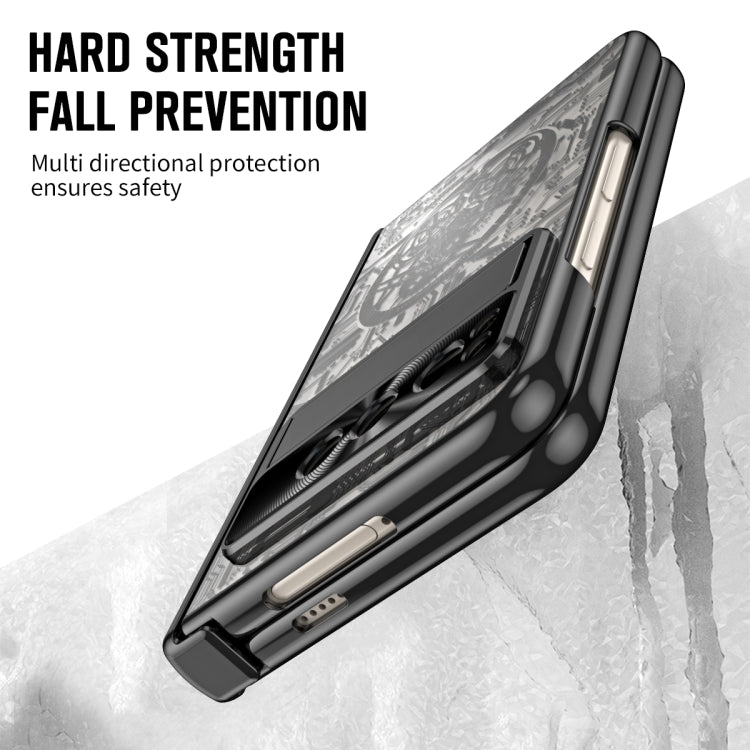 For Google Pixel Fold Mechanical Legend Integrated Electroplating All-inclusive Phone Case(Black) - Google Cases by PMC TechLife | Online Shopping South Africa | PMC TechLife | Buy Now Pay Later Mobicred