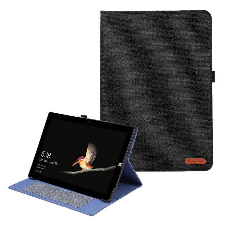 For Microsoft Surface Pro 4/5/6/7 Fabric Leather Tablet Case(Black) - Others by PMC TechLife | Online Shopping South Africa | PMC TechLife | Buy Now Pay Later Mobicred