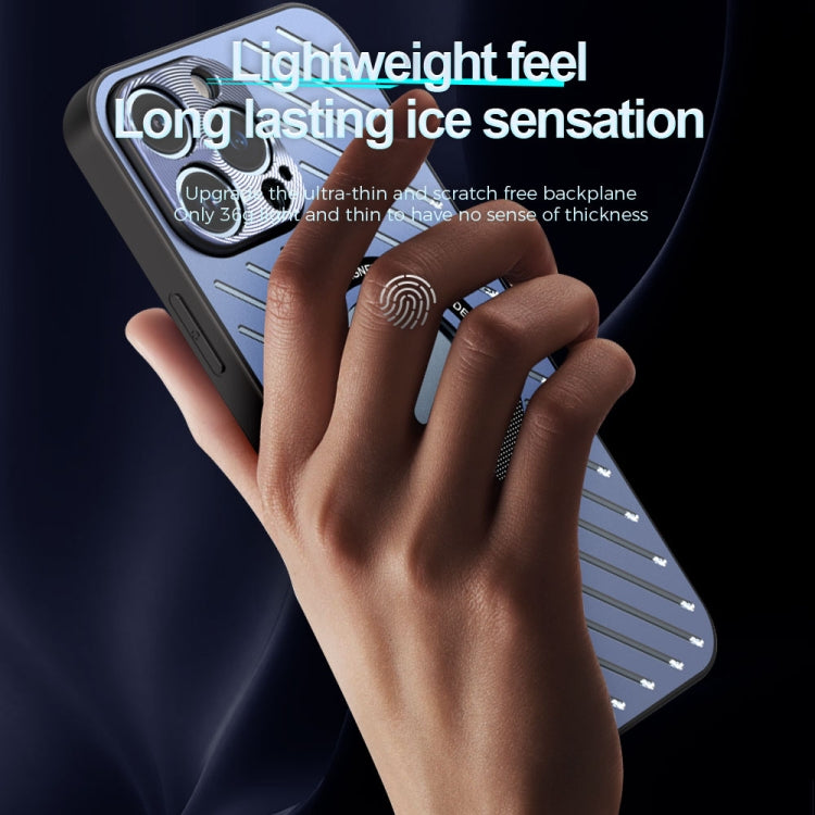 For iPhone 14 R-JUST RJ57 CD Pattern MagSafe Cooling Phone Case(Silver) - iPhone 14 Cases by R-JUST | Online Shopping South Africa | PMC TechLife