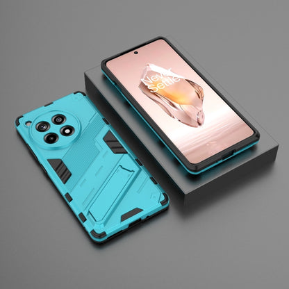 For OnePlus Ace 3 5G Punk Armor 2 in 1 PC + TPU Phone Case with Holder(Blue) - OnePlus Cases by PMC Jewellery | Online Shopping South Africa | PMC Jewellery | Buy Now Pay Later Mobicred