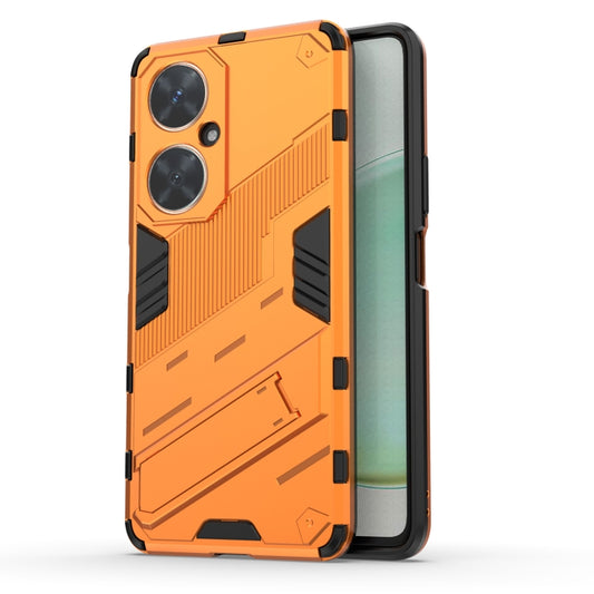 For Huawei nova 11i 4G Punk Armor 2 in 1 PC + TPU Phone Case with Holder(Orange) - Huawei Cases by PMC Jewellery | Online Shopping South Africa | PMC Jewellery | Buy Now Pay Later Mobicred