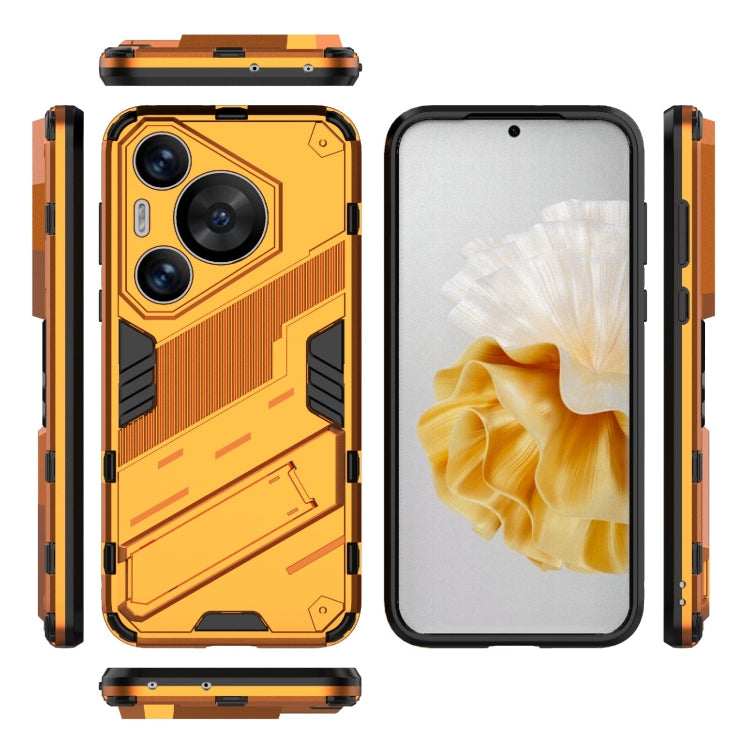 For Huawei Pura 70 Pro / 70 Pro+ Punk Armor 2 in 1 PC + TPU Phone Case with Holder(Orange) - Huawei Cases by PMC Jewellery | Online Shopping South Africa | PMC Jewellery | Buy Now Pay Later Mobicred