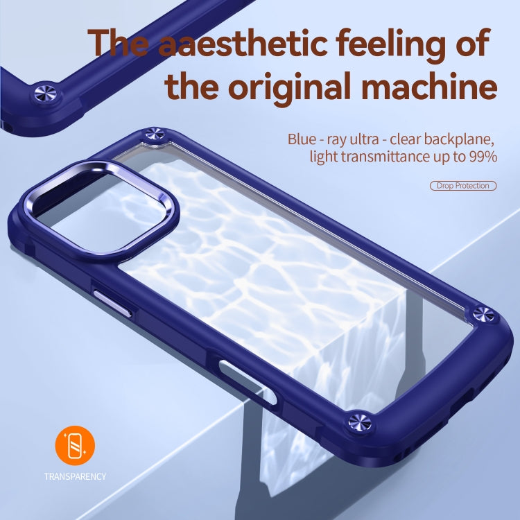For iPhone 16 Pro Max TPU + PC Lens Protection Phone Case(Blue) - iPhone 16 Pro Max Cases by PMC TechLife | Online Shopping South Africa | PMC TechLife | Buy Now Pay Later Mobicred