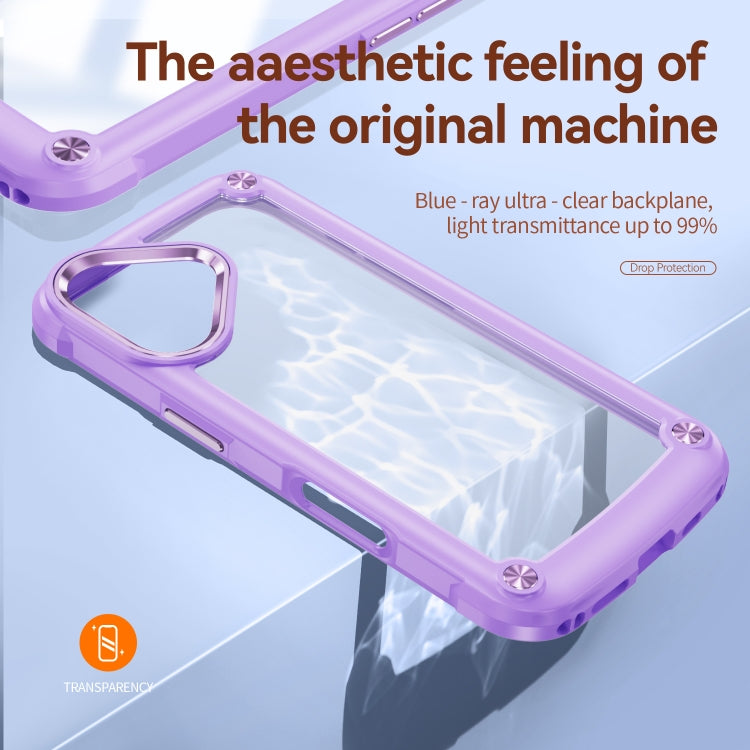 For iPhone 16 Plus TPU + PC Lens Protection Phone Case(Purple) - iPhone 16 Plus Cases by PMC TechLife | Online Shopping South Africa | PMC TechLife | Buy Now Pay Later Mobicred