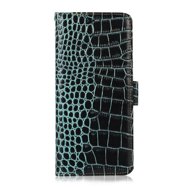 For iPhone 16 Plus Crocodile Top Layer Cowhide Leather Phone Case(Green) - iPhone 16 Plus Cases by PMC Jewellery | Online Shopping South Africa | PMC Jewellery | Buy Now Pay Later Mobicred