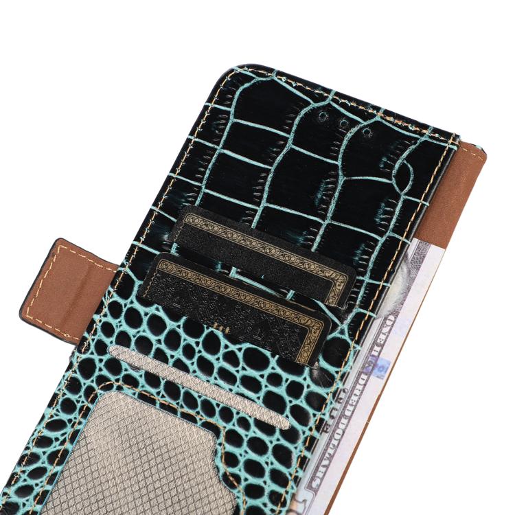 For iPhone 17 Pro Max Crocodile Top Layer Cowhide Leather Phone Case(Green) - free shipping - PMc TechLife - Order now!