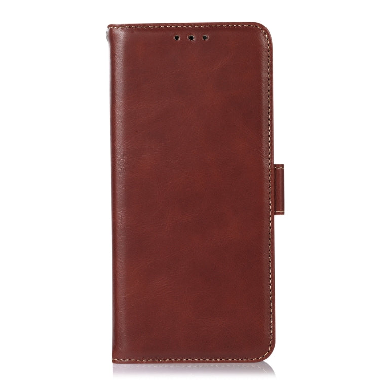 For iPhone 16 Crazy Horse Top Layer Cowhide Leather Phone Case(Brown) - iPhone 16 Cases by PMC Jewellery | Online Shopping South Africa | PMC Jewellery | Buy Now Pay Later Mobicred