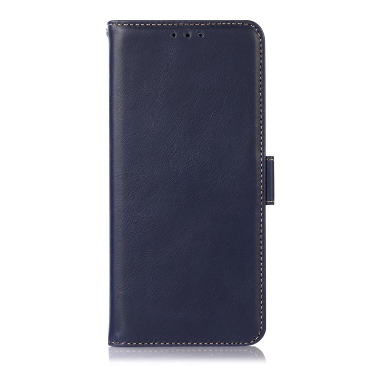 For iPhone 17 Pro Crazy Horse Top Layer Cowhide Leather Phone Case(Blue) - free shipping - PMc TechLife - Order now!