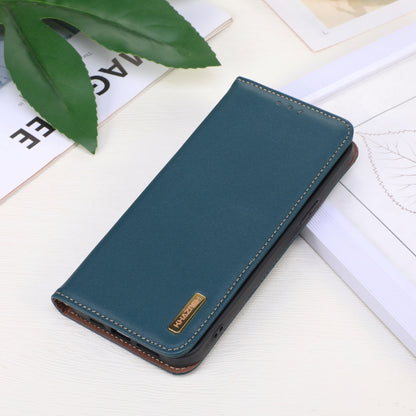 For iPhone 16 KHAZNEH Nappa Top Layer Cowhide Leather Phone Case(Green) - iPhone 16 Cases by PMC Jewellery | Online Shopping South Africa | PMC Jewellery | Buy Now Pay Later Mobicred