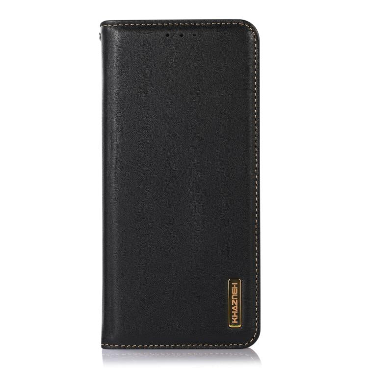 For iPhone 17 Pro KHAZNEH Nappa Top Layer Cowhide Leather Phone Case(Black) - free shipping - PMc TechLife - Order now!
