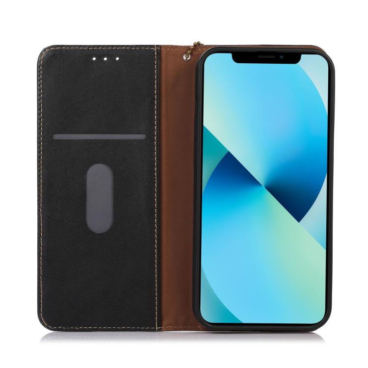 For iPhone 17 Pro KHAZNEH Nappa Top Layer Cowhide Leather Phone Case(Black) - free shipping - PMc TechLife - Order now!