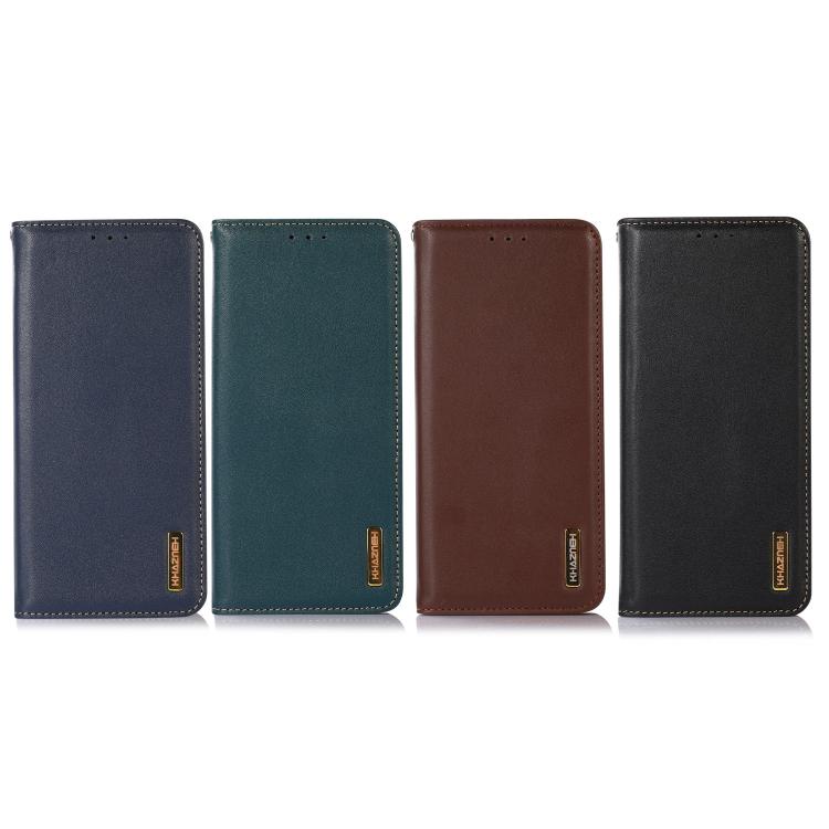 For iPhone 17 Pro KHAZNEH Nappa Top Layer Cowhide Leather Phone Case(Black) - free shipping - PMc TechLife - Order now!