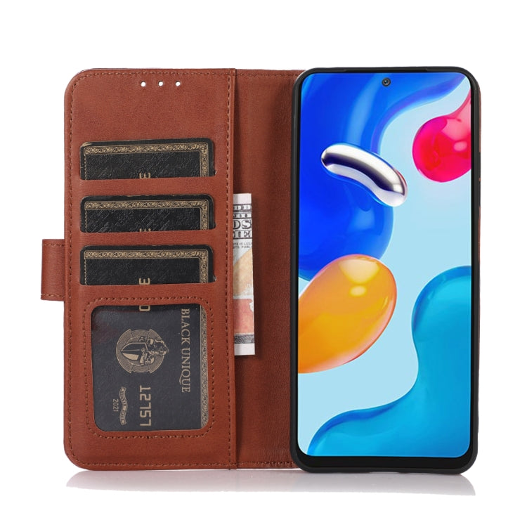 For iPhone 16 Cow Texture Leather Phone Case(Brown) - iPhone 16 Cases by PMC TechLife | Online Shopping South Africa | PMC TechLife | Buy Now Pay Later Mobicred