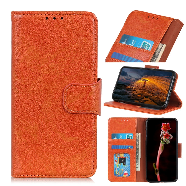 For iPhone 16 Pro Nappa Texture Leather Case(Orange) - iPhone 16 Pro Cases by PMC Jewellery | Online Shopping South Africa | PMC Jewellery | Buy Now Pay Later Mobicred