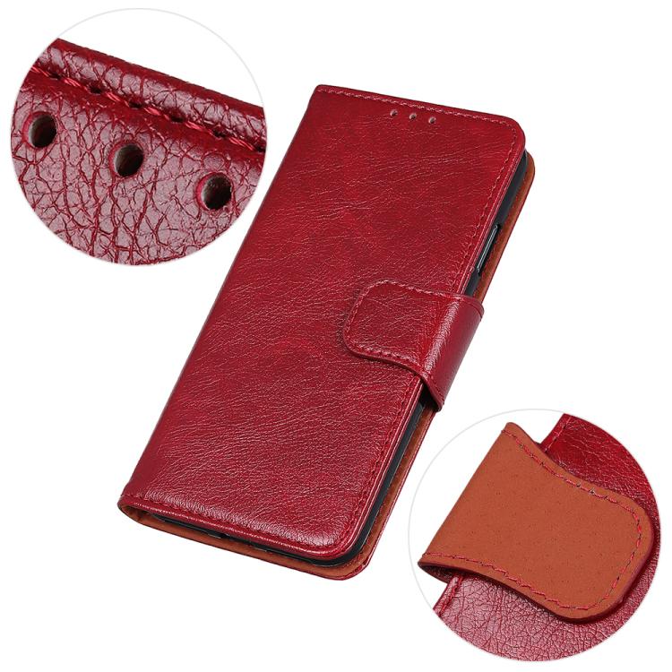 For iPhone 16e Nappa Texture Leather Case(Red) - iPhone 16e Cases by PMC TechLife | Online Shopping South Africa | PMC TechLife | Buy Now Pay Later Mobicred