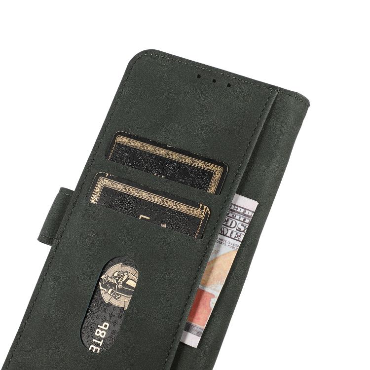 For iPhone 16e KHAZNEH Matte Texture Leather Phone Case(Green) - iPhone 16e Cases by PMC TechLife | Online Shopping South Africa | PMC TechLife | Buy Now Pay Later Mobicred