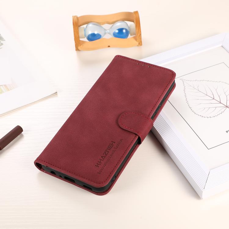 For iPhone 17 Air KHAZNEH Matte Texture Leather Phone Case(Red) - free shipping - PMc TechLife - Order now!